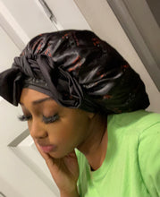 Load image into Gallery viewer, “Chefs Kiss” Tie Up Bonnet