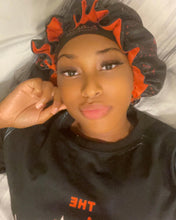 Load image into Gallery viewer, BLACK OG SILK REVERSIBLE BONNETS
